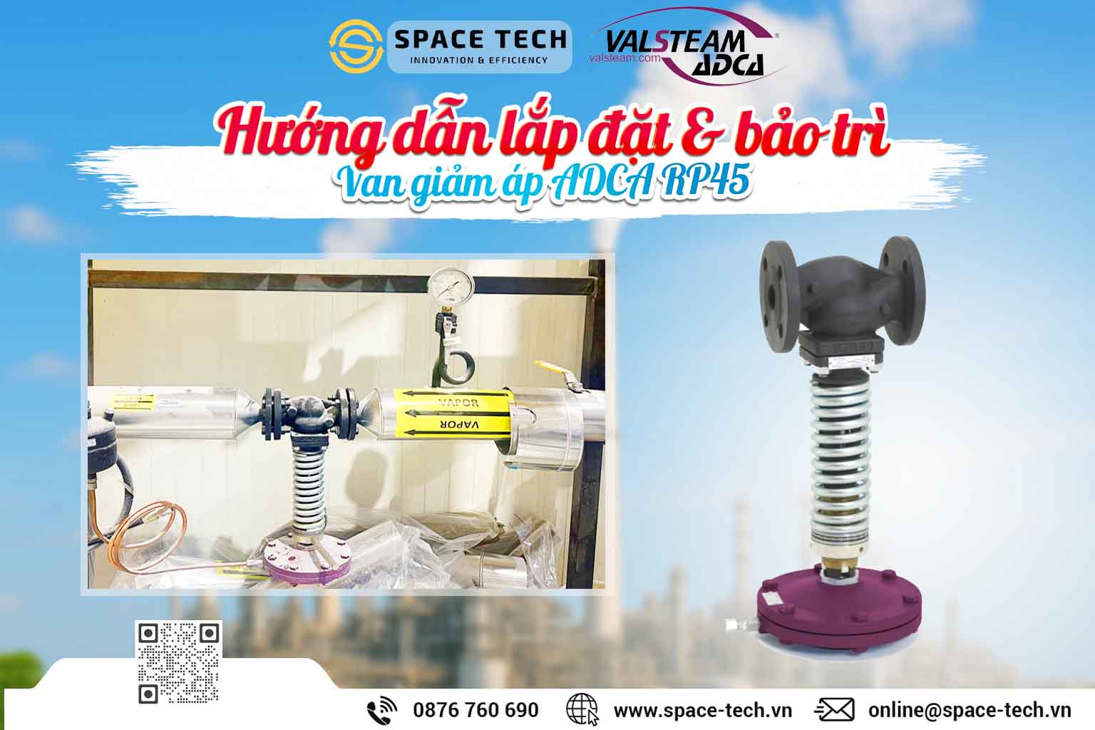 Hướng Dẫn Lắp Đặt Và Bảo Trì Van Giảm Áp ADCA RP45 - SPACE TECH