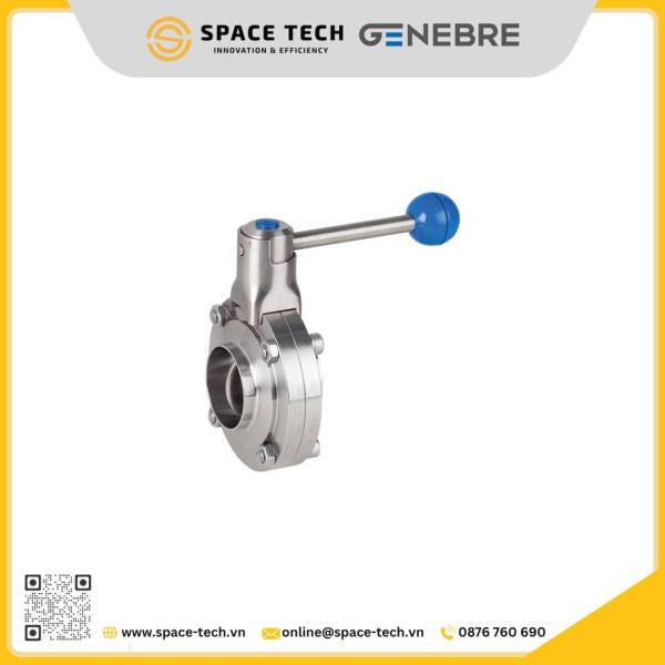 GENEBRE - Van bướm vi sinh nối hàn 2943E