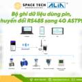 AST991 – Thiết Bị Ghi Dữ Liệu RS485 Sang 4G Dùng Pin Cho Giám Sát Từ Xa