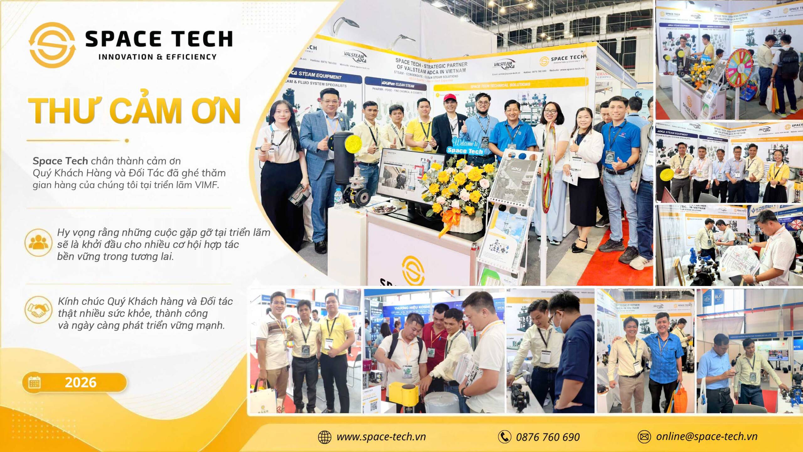 Thư Cảm Ơn Quý Khách Hàng Đã Đồng Hành Cùng Space Tech Tại VIMF 2026 1 trien lam 1 scaled