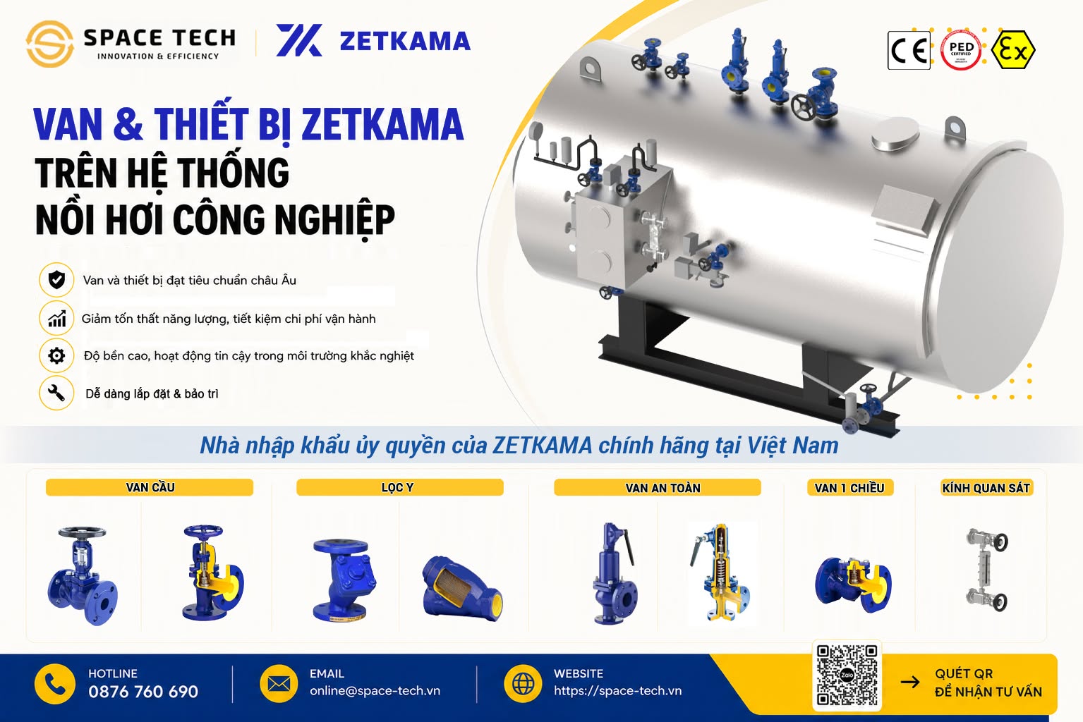 Space Tech – Nhà Nhập Khẩu Ủy Quyền Chính Hãng Van Công Nghiệp Zetkama tại Việt Nam 1 zetkama nha nhap khau