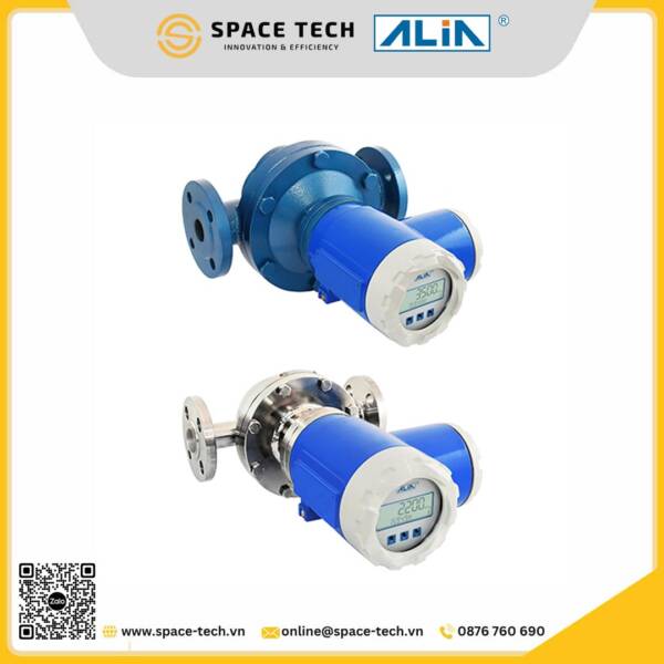 ALIA - Đồng hồ lưu lượng dầu dạng bánh răng (oval gear), tích hợp màn hình LCD APF811