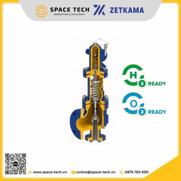 ZETKAMA - Van an toàn full lift/ API 526 - Fig 600