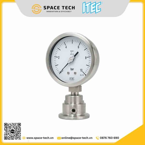 ITEC - Đồng hồ áp suất dạng màng P101 + D301